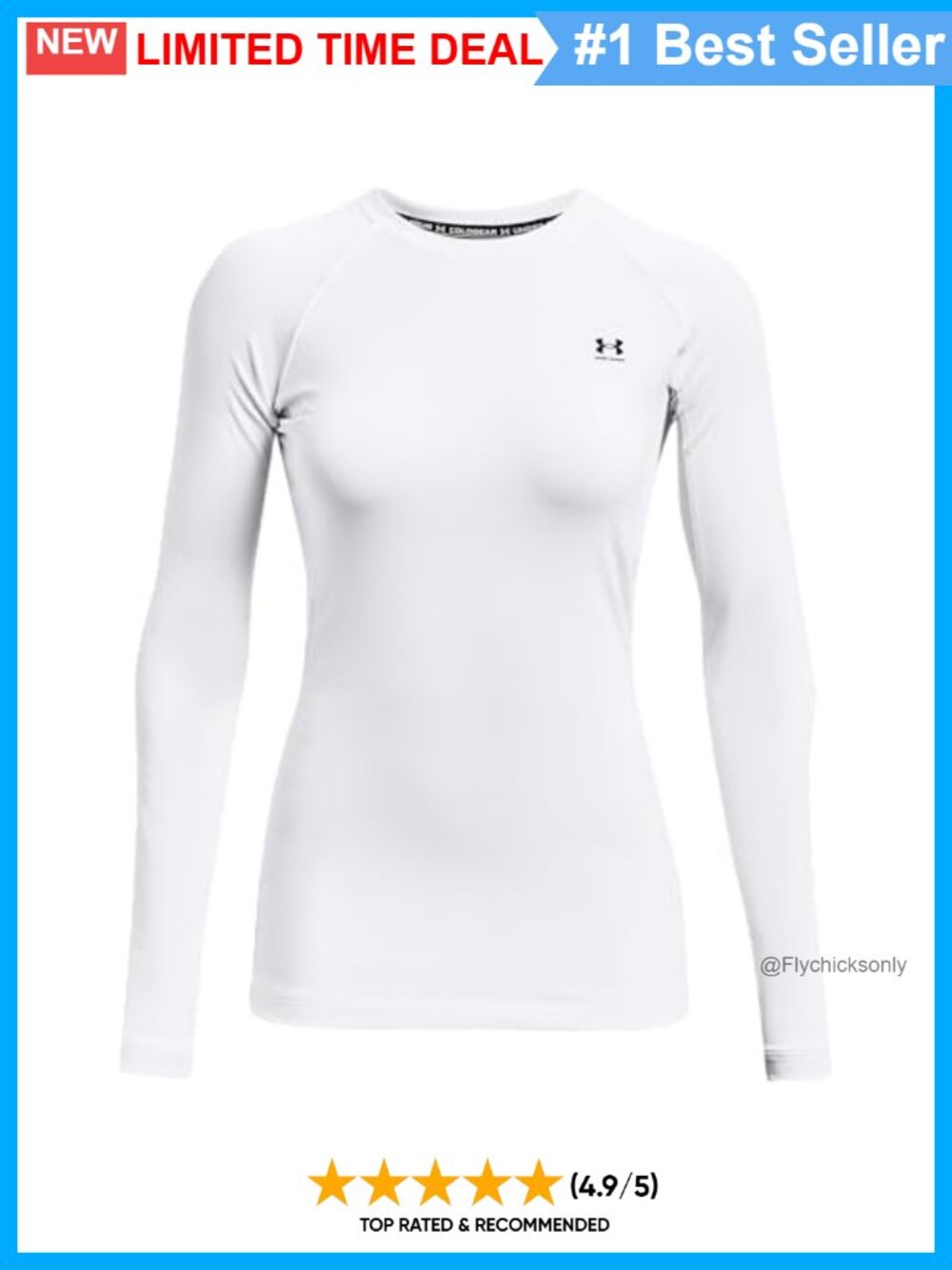Under Armour Fitted Long Sleeve Crew Neck Athletic T-Shirt